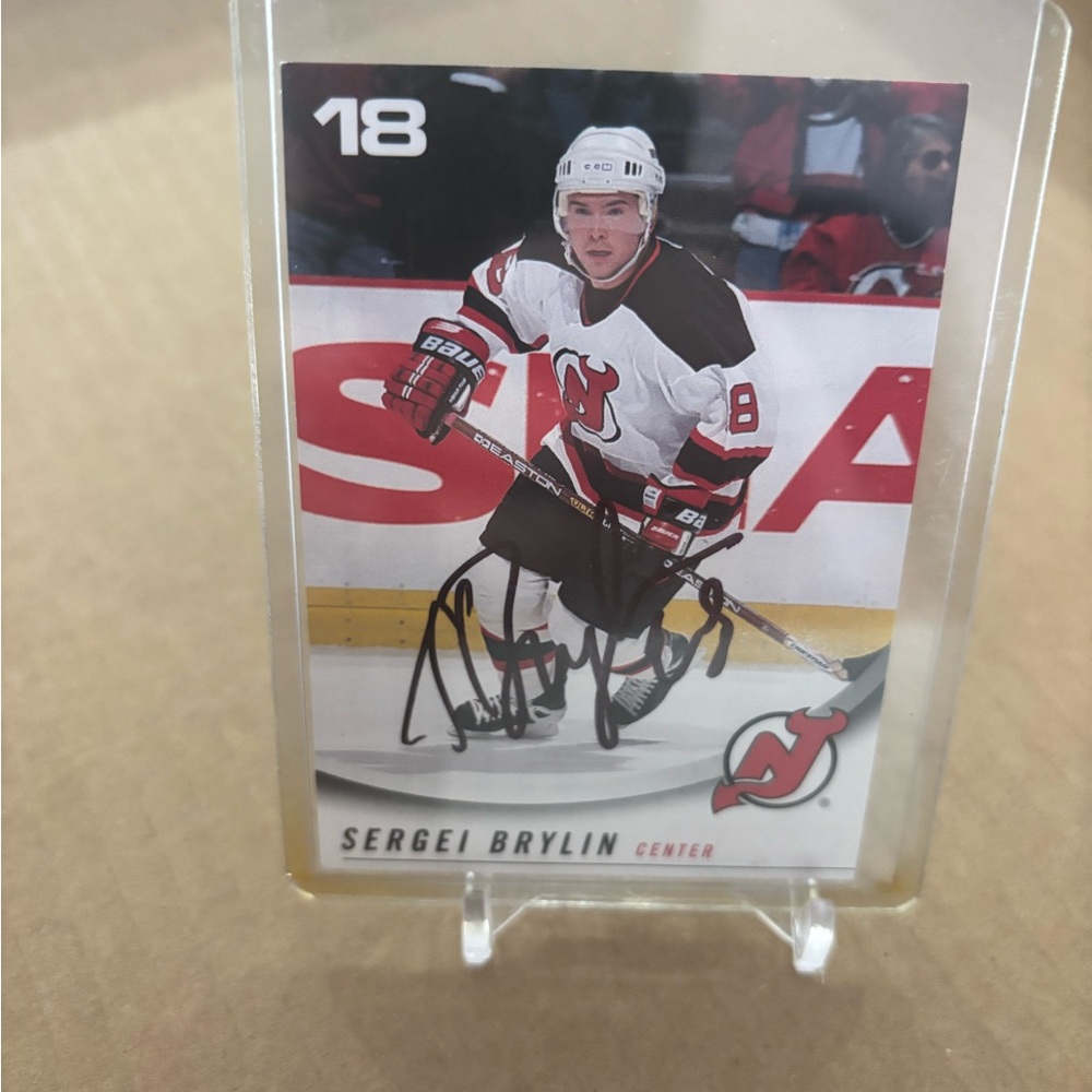 NHL Sergei Brylin Hockey Card - Autographed‎